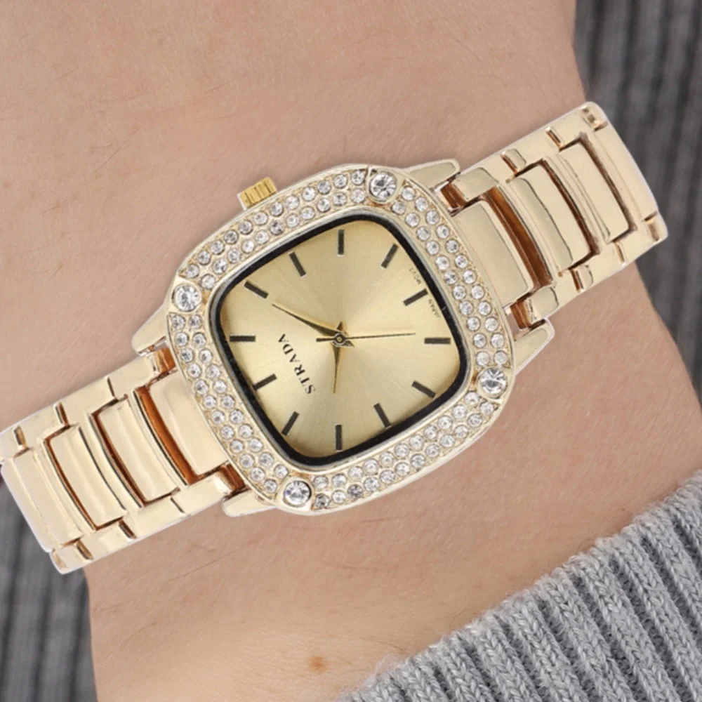 Watch with White Austrian Crystals